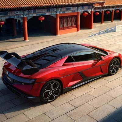 La technologie de pointe de Byd U9 est une supercar électrique pure avec un couple maximal de 500 nm.