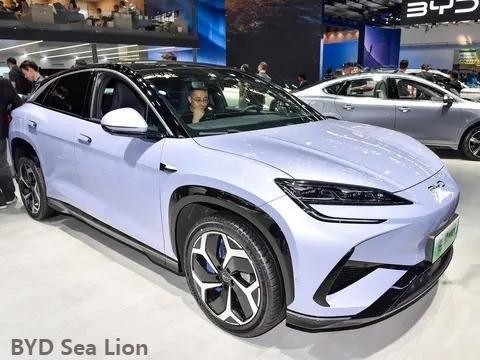 Pure Electric 2024 Byd Sea Lion 07 SUV avec une autonomie de 610 Km et un temps de charge de 0,42h