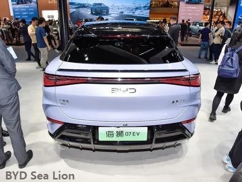 Pure Electric 2024 Byd Sea Lion 07 SUV avec une autonomie de 610 Km et un temps de charge de 0,42h