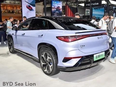 2024 Byd 5 portes 5 sièges Lion de mer 07EV SUV compact Longueur largeur Hauteur mm 4830X1925X1620