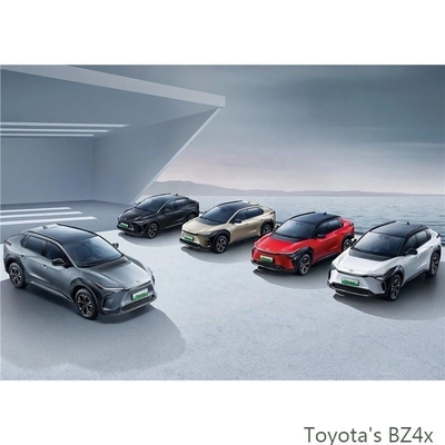 Toyota Bz4X voitures électriques à deux roues motrices avec une capacité de batterie de 66,7 Kwh et 160 km/h Max.Speed