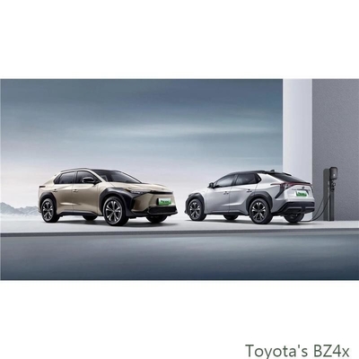 Toyota Bz4X voitures électriques à deux roues motrices avec une capacité de batterie de 66,7 Kwh et 160 km/h Max.Speed