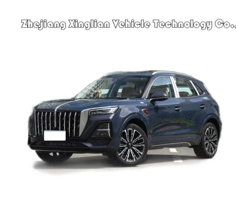 2023 Hongqi HS5 2.0t à quatre roues motrices Collier de drapeau PRO Version Benzine SUV Voiture Couleur blanche