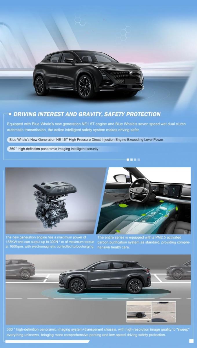 with Low Price Chang′an Uni-T 1.5t Sport Flagship Gasoline China Changan SUV 2023 Hot Selling New Cars