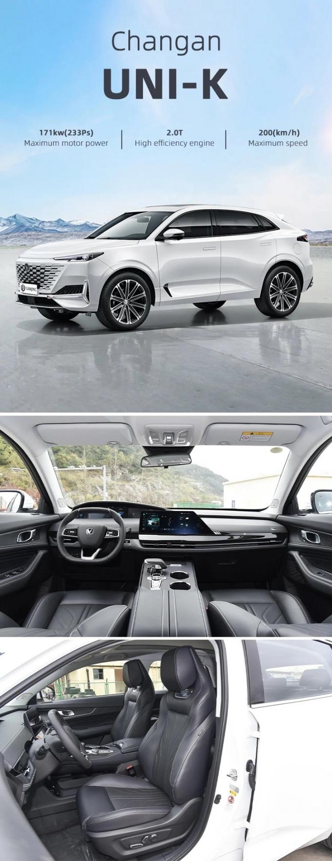 China New SUV Gasoline Car 2024 Petrol SUV Car Changan Uni K Price Chang′an Uni-K 2.0t Petrol Vehicle Changan Uni-K Elite